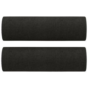 Cushions & Decorative Pillows Throw Pillows 2 Pcs Black 15X50 Cm Fabric