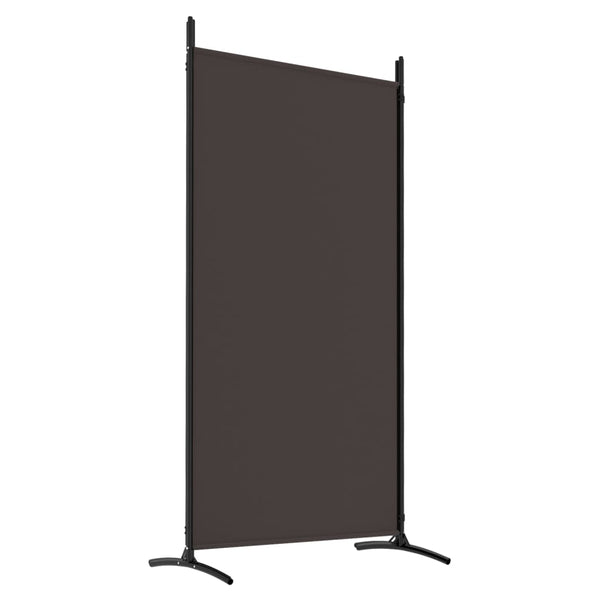 Screens & Room Dividers 4 Panel Room Divider Brown 346X180 Cm Fabric