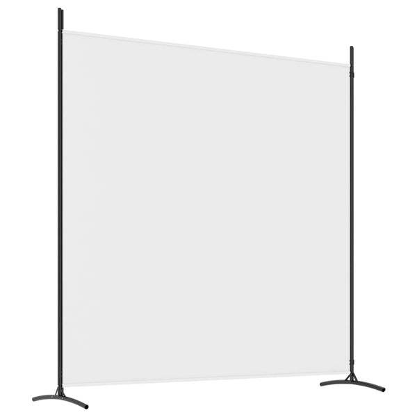 Screens & Room Dividers 2 Panel Room Divider White 348X180 Cm Fabric