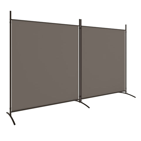 Screens & Room Dividers 2 Panel Room Divider Anthracite 348X180 Cm Fabric