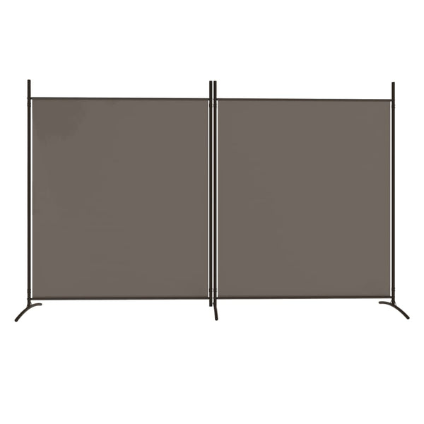 Screens & Room Dividers 2 Panel Room Divider Anthracite 348X180 Cm Fabric