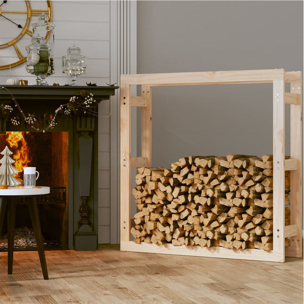 Fireplace & Stove Accessories Firewood Rack 100X25x100 Cm Solid Wood Pine