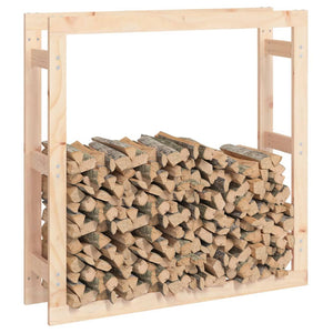 Fireplace & Stove Accessories Firewood Rack 100X25x100 Cm Solid Wood Pine