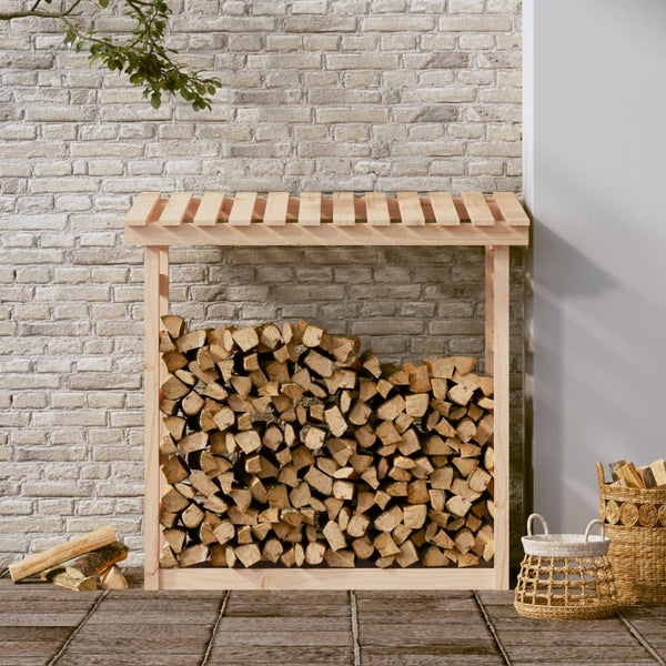 Fireplace & Stove Accessories Firewood Rack 108X64.5X110 Cm Solid Wood Pine