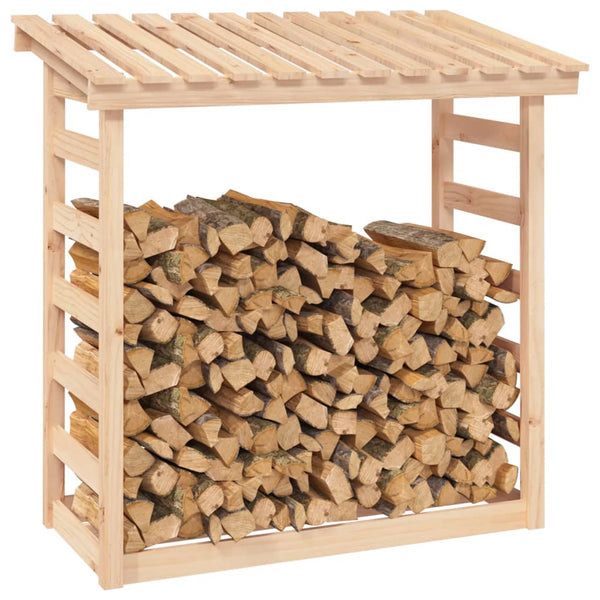 Fireplace & Stove Accessories Firewood Rack 108X64.5X110 Cm Solid Wood Pine