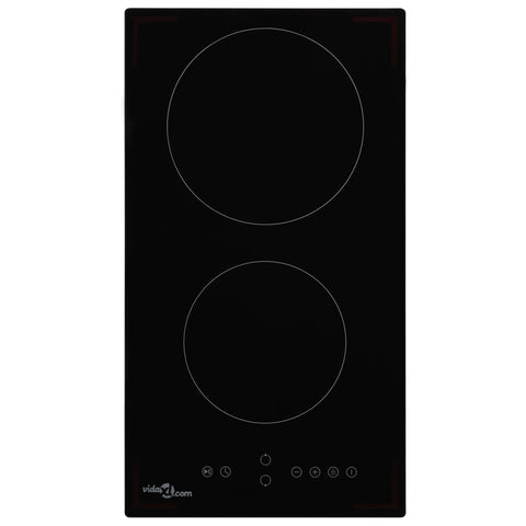 Cooktops Ceramic Hob With 2 Burners Touch Control 3000