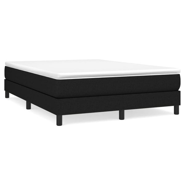 Double Bed Frames Bed Frame Black 137X187 Cm Double Size Fabric