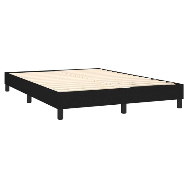 Double Bed Frames Bed Frame Black 137X187 Cm Double Size Fabric