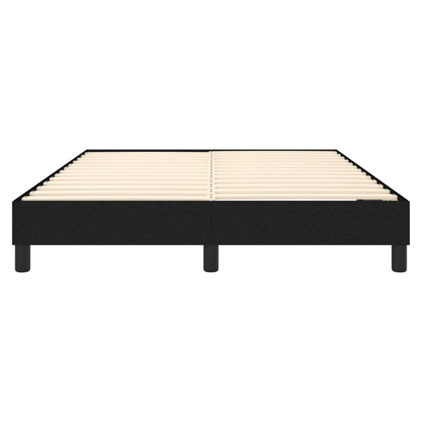 Double Bed Frames Bed Frame Black 137X187 Cm Double Size Fabric