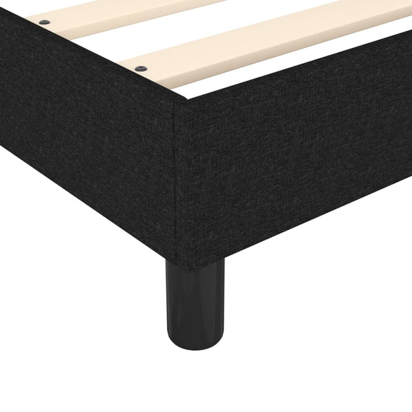 Double Bed Frames Bed Frame Black 137X187 Cm Double Size Fabric