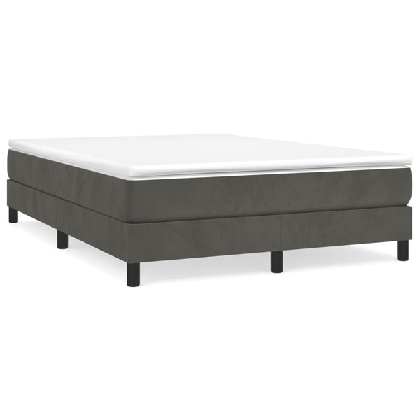 Queen Bed Frames Bed Frame Dark Grey 153X203 Cm Queen Size Velvet