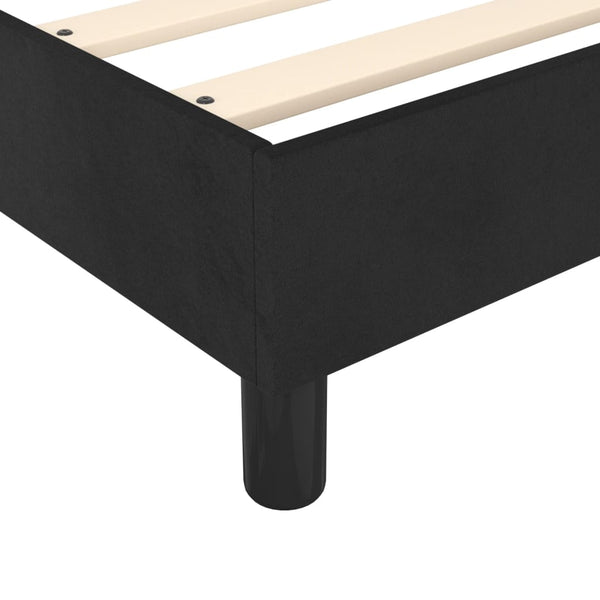 Queen Bed Frames Bed Frame Black 153X203 Cm Queen Size Velvet