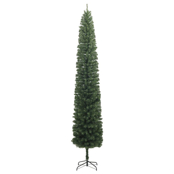 Seasonal Decorations Slim Christmas Tree With Stand 270 Cm Pvc