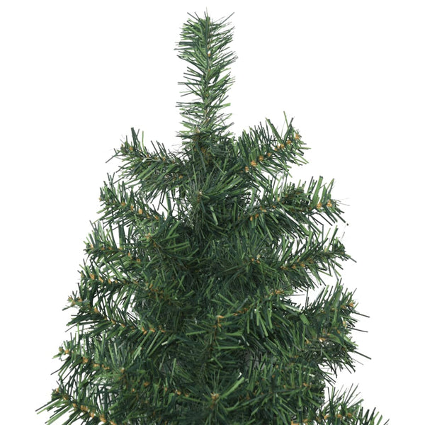 Seasonal Decorations Slim Christmas Tree With Stand 270 Cm Pvc