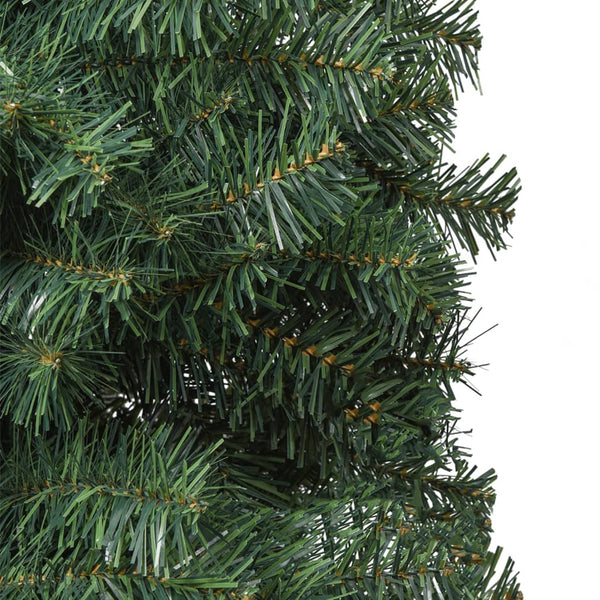 Seasonal Decorations Slim Christmas Tree With Stand 270 Cm Pvc