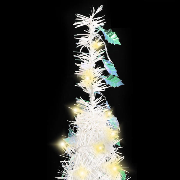 Seasonal Decorations Artificial Christmas Tree Pop Up 150 Leds White 180 Cm