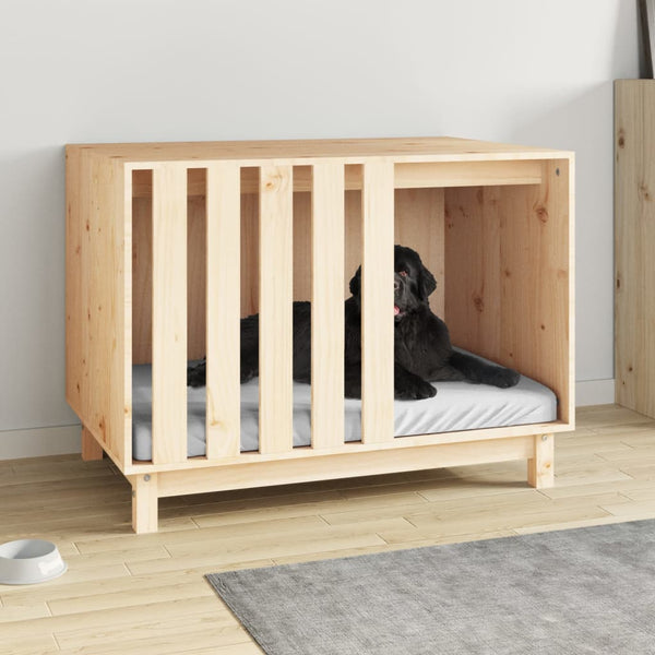 Pet Beds Dog House 90X60x67 Cm Solid Wood Pine