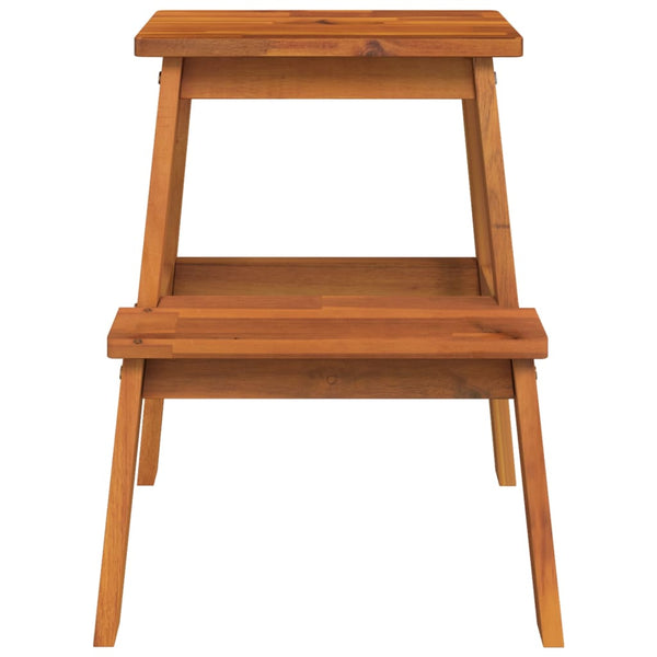 Benches Bar Stools 2 Step Stool 40X38x50 Cm Solid Wood Acacia