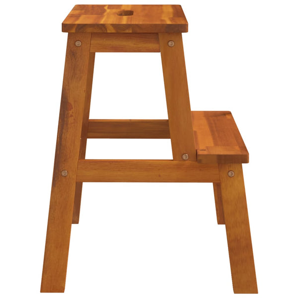 Benches Bar Stools 2 Step Stool 40X38x50 Cm Solid Wood Acacia