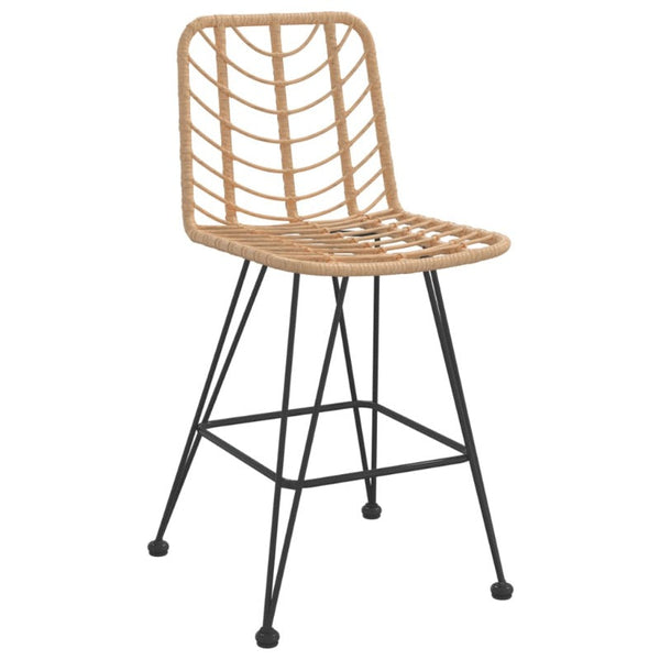 Benches Bar Stools Bar Stools 2 Pcs 45X56x103.5 Cm Pe Rattan And Steel