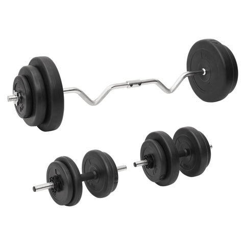 Dumbbells Curl Barbell And Dumbbell With Plates 60 Kg