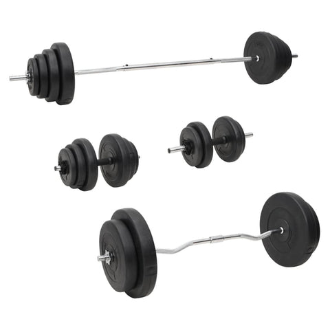 Barbells & Attachments Barbell And Dumbbell With Plates Set 120 Kg