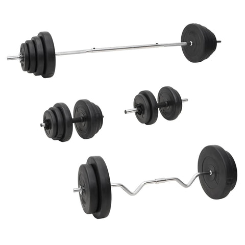 Barbells & Attachments Barbell And Dumbbell With Plates Set 120 Kg