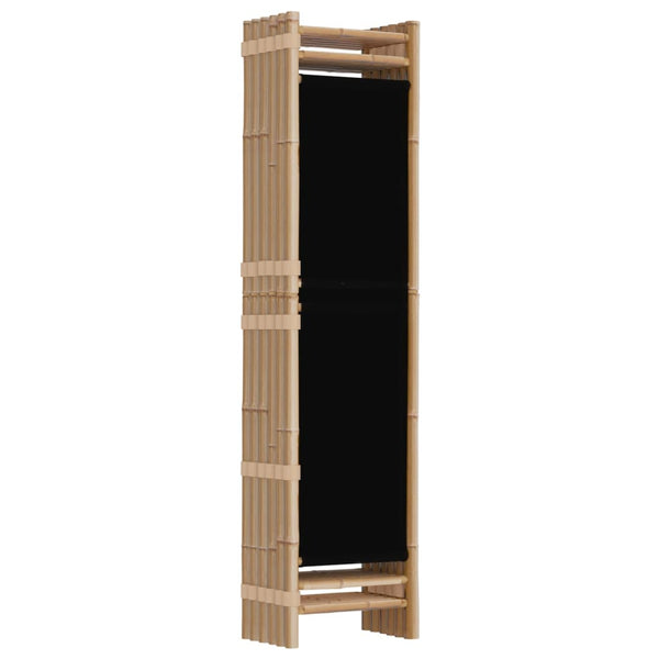 Screens & Room Dividers Folding 6 Panel Room Divider 240 Cm Bamboo And Canvas