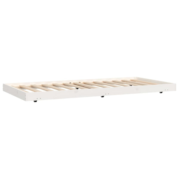 Single Bed Frames Bed Frame White 92X187 Cm Single Size Solid Wood Pine