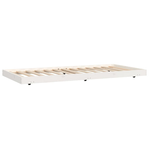 Single Bed Frames Bed Frame White 92X187 Cm Single Size Solid Wood Pine