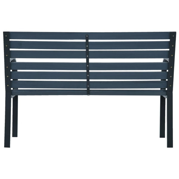 Benches Garden Bench Grey 112 Cm Solid Wood Fir