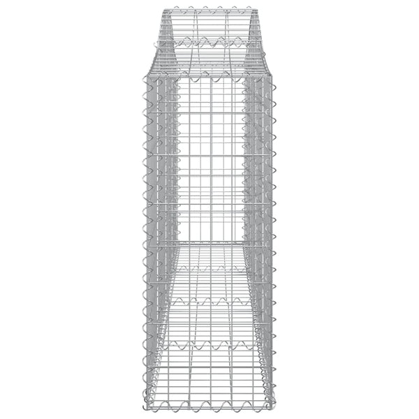 Gabion Baskets Arched Gabion Basket 200X30x80/100 Cm Galvanised Iron