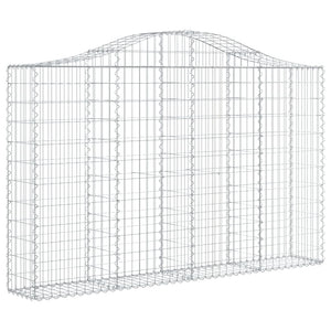 Gabion Baskets Arched Gabion Basket 200X30x120/140 Cm Galvanised Iron