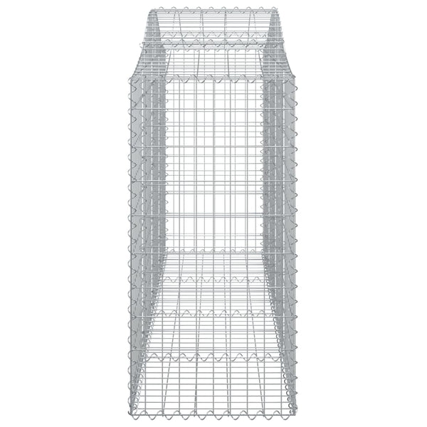 Gabion Baskets Arched Gabion Basket 200X50x100/120 Cm Galvanised Iron