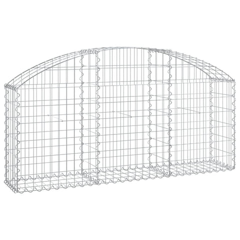 Gabion Baskets Arched Gabion Basket 150X30x60/80 Cm Galvanised Iron