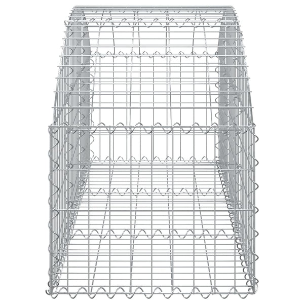 Gabion Baskets Arched Gabion Basket 150X50x40/60 Cm Galvanised Iron