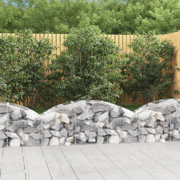 Gabion Baskets Arched Gabion Basket 150X50x40/60 Cm Galvanised Iron