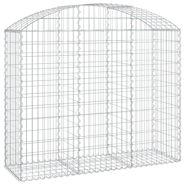 Gabion Baskets Arched Gabion Basket 150X50x120/140 Cm Galvanised Iron