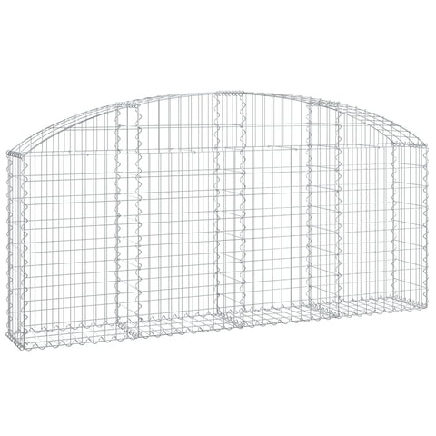 Gabion Baskets Arched Gabion Basket 200X30x80/100 Cm Galvanised Iron