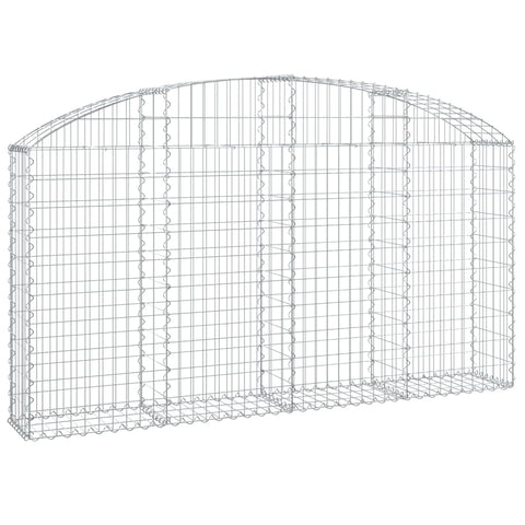 Gabion Baskets Arched Gabion Basket 200X30x100/120 Cm Galvanised Iron