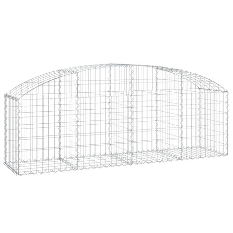 Gabion Baskets Arched Gabion Basket 200X50x60/80 Cm Galvanised Iron