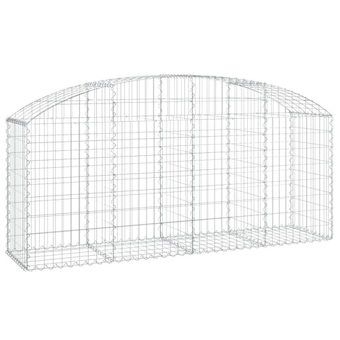 Gabion Baskets Arched Gabion Basket 200X50x80/100 Cm Galvanised Iron