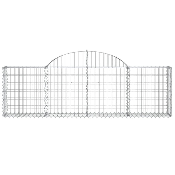 Gabion Baskets Arched Gabion Basket 200X30x60/80 Cm Galvanised Iron