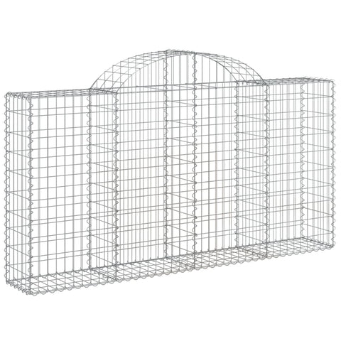 Gabion Baskets Arched Gabion Basket 200X30x100/120 Cm Galvanised Iron