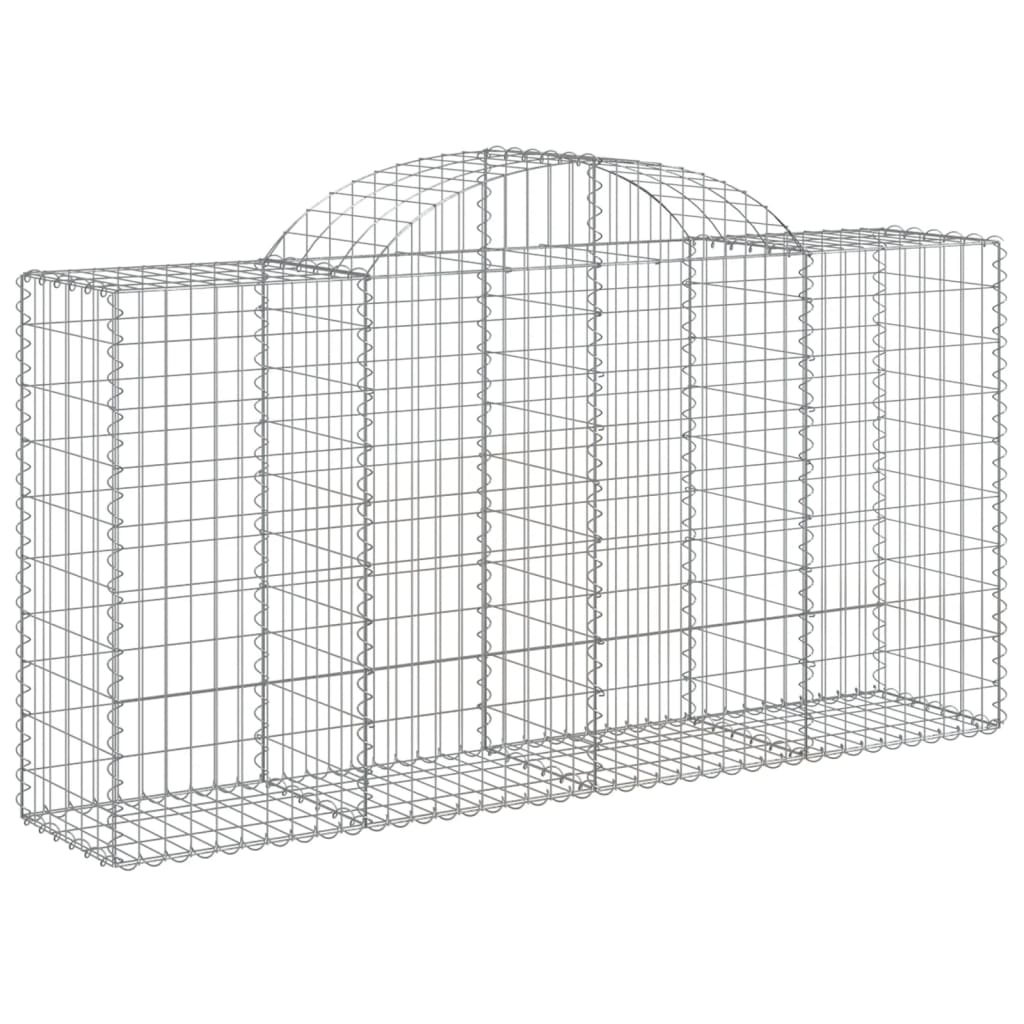 Gabion Baskets Arched Gabion Basket 200X50x100/120 Cm Galvanised Iron