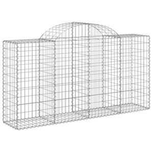 Gabion Baskets Arched Gabion Basket 200X50x100/120 Cm Galvanised Iron