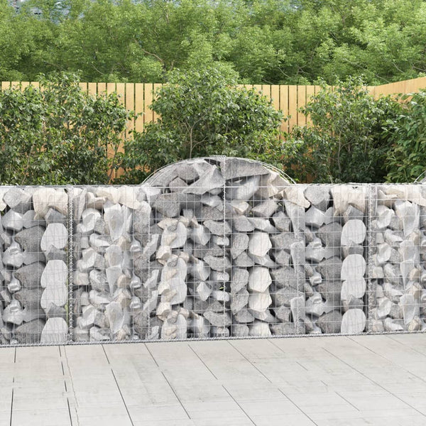 Gabion Baskets Arched Gabion Basket 200X50x100/120 Cm Galvanised Iron