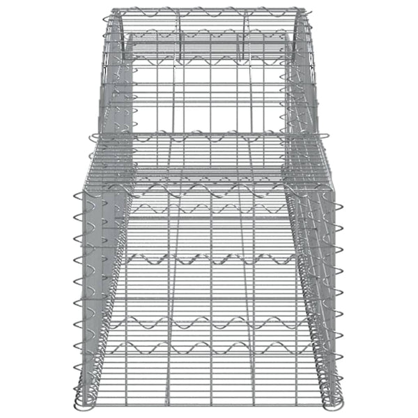 Gabion Baskets Arched Gabion Basket 300X50x40/60 Cm Galvanised Iron