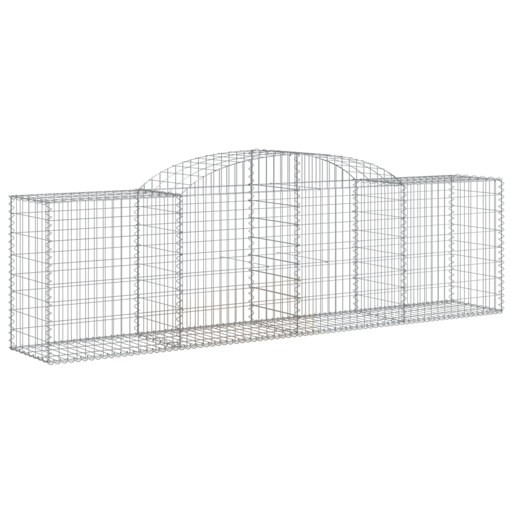 Gabion Baskets Arched Gabion Basket 300X50x80/100 Cm Galvanised Iron