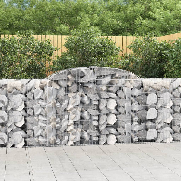 Gabion Baskets Arched Gabion Basket 300X50x100/120 Cm Galvanised Iron